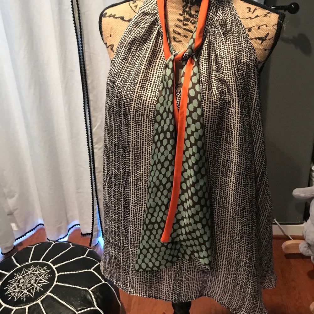 Alex And Alex Silk halter Blouse XS